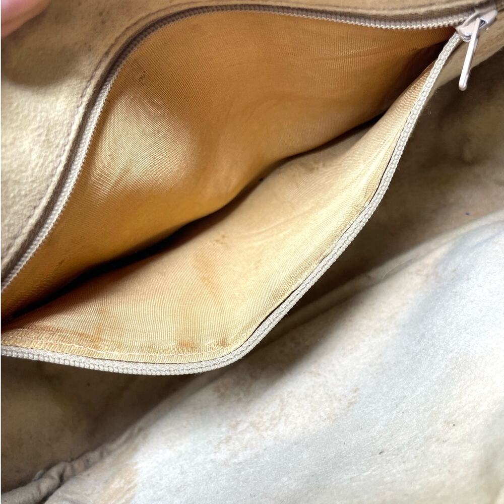 Gucci Vintage GG Monogram Supreme Web Small Handbag PVC Leather  Beige Brown - Picture 14 of 16
